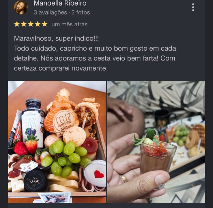 Avaliação 6 de cliente no Google