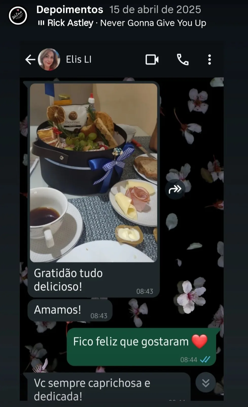 Avaliação 12 de cliente no Google