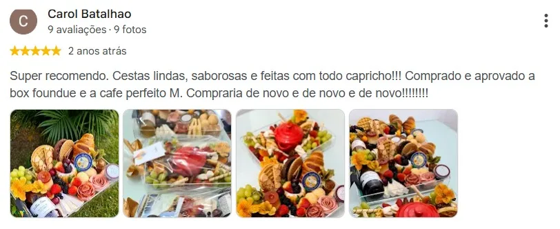 Avaliação 2 de cliente no Google